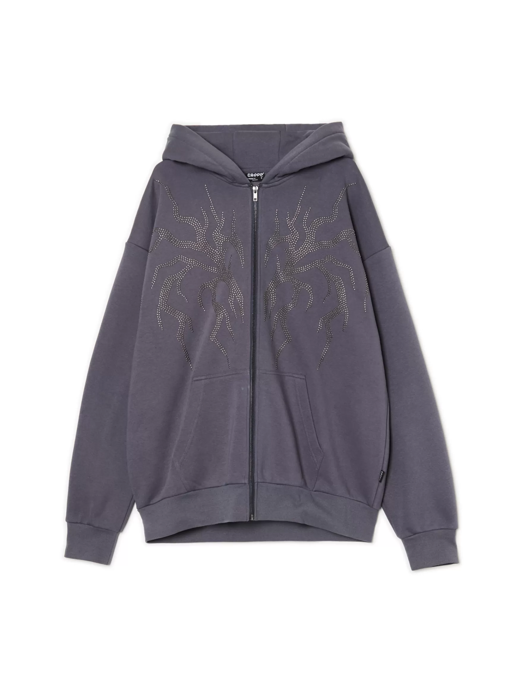 Cropp Sweatshirts>Aufknöpfbares Sweatshirt Gru00fcn