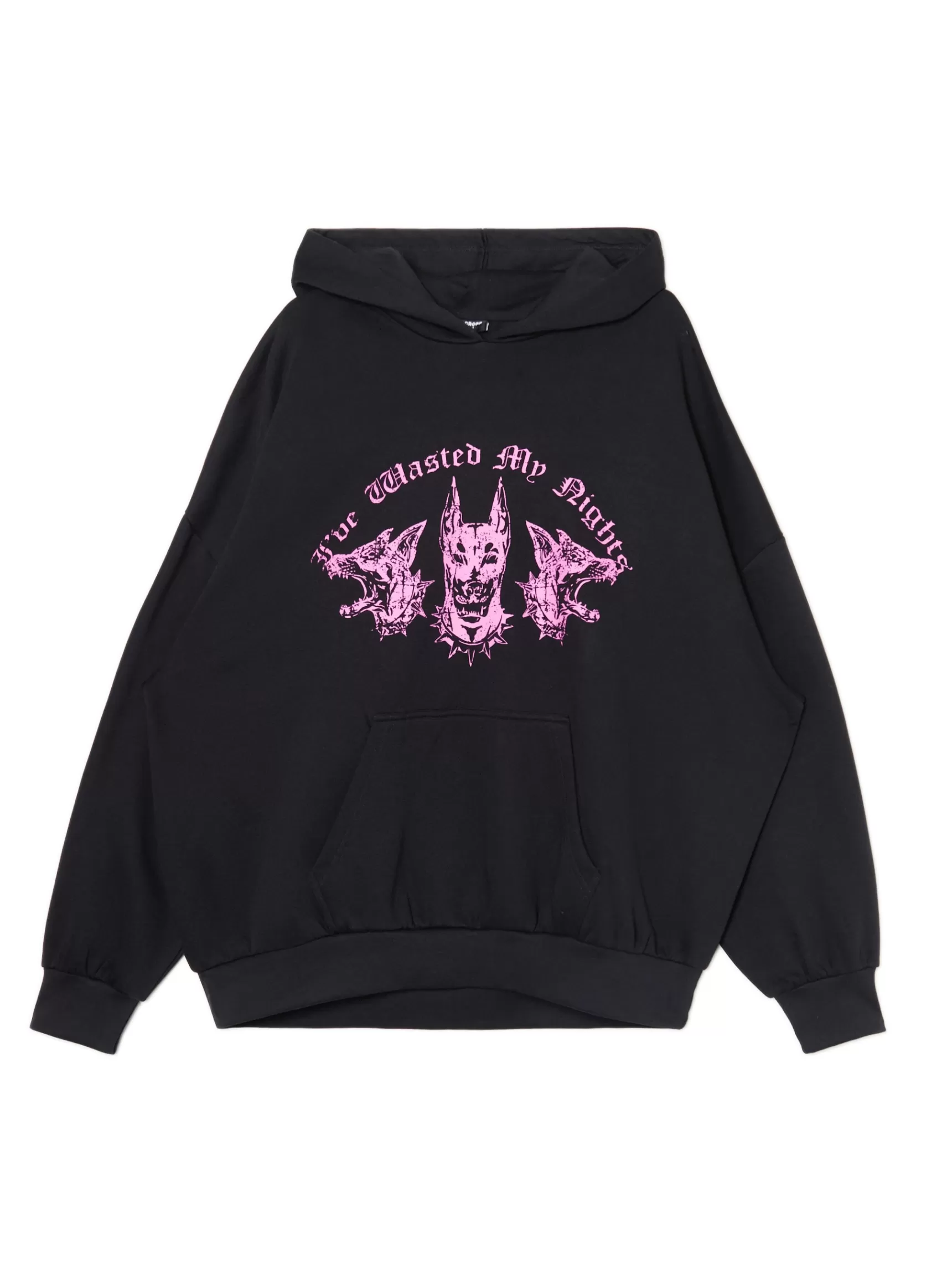 Cropp Sweatshirts>Hoodie mit Druck Schwarz