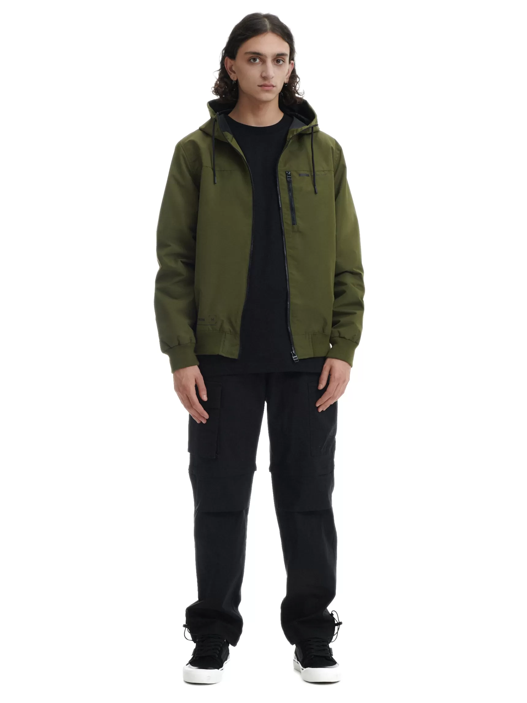 Cropp Jacken, Mäntel>Jacke mit Kapuze Olivgru00fcn