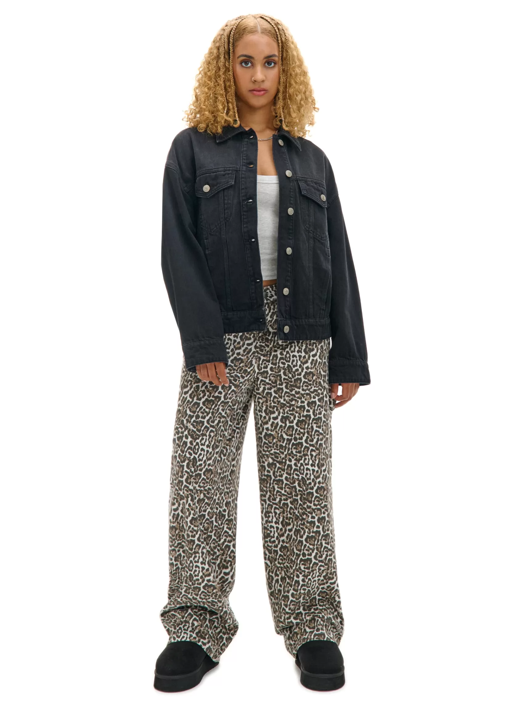 Cropp Jacken, Mäntel>Oversize-Denimjacke Schwarz