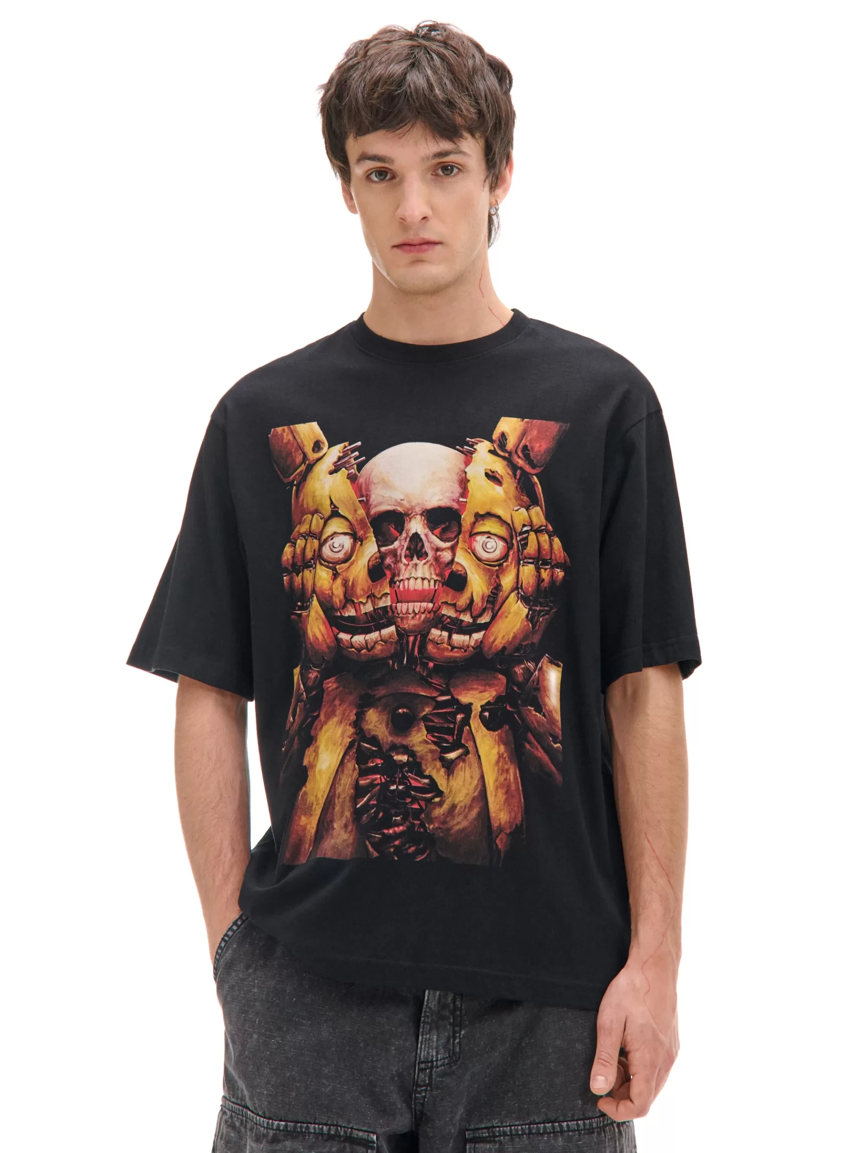 Cropp T-shirts>es T-Shirt mit Aufdruck Five Nights at Freddy's Schwarz