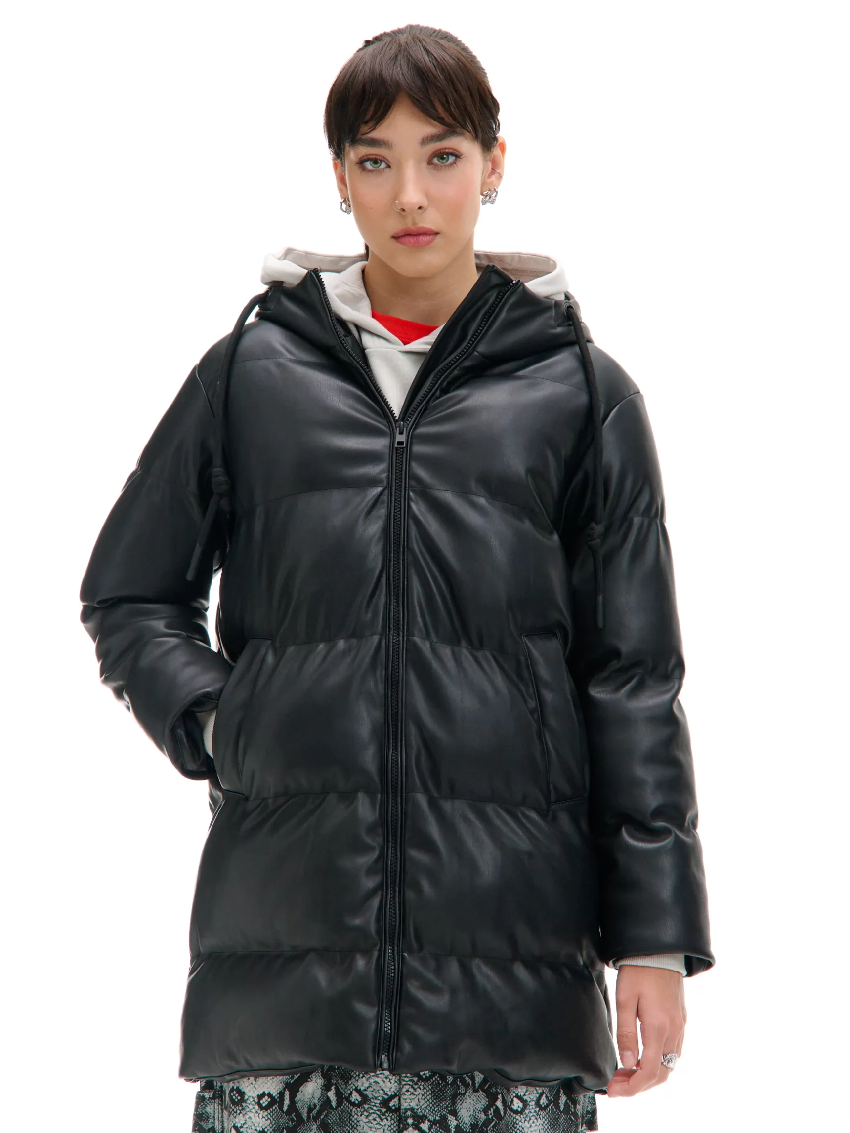 Cropp Jacken, Mäntel | Winterjacken>Steppmantel mit Kapuze Schwarz