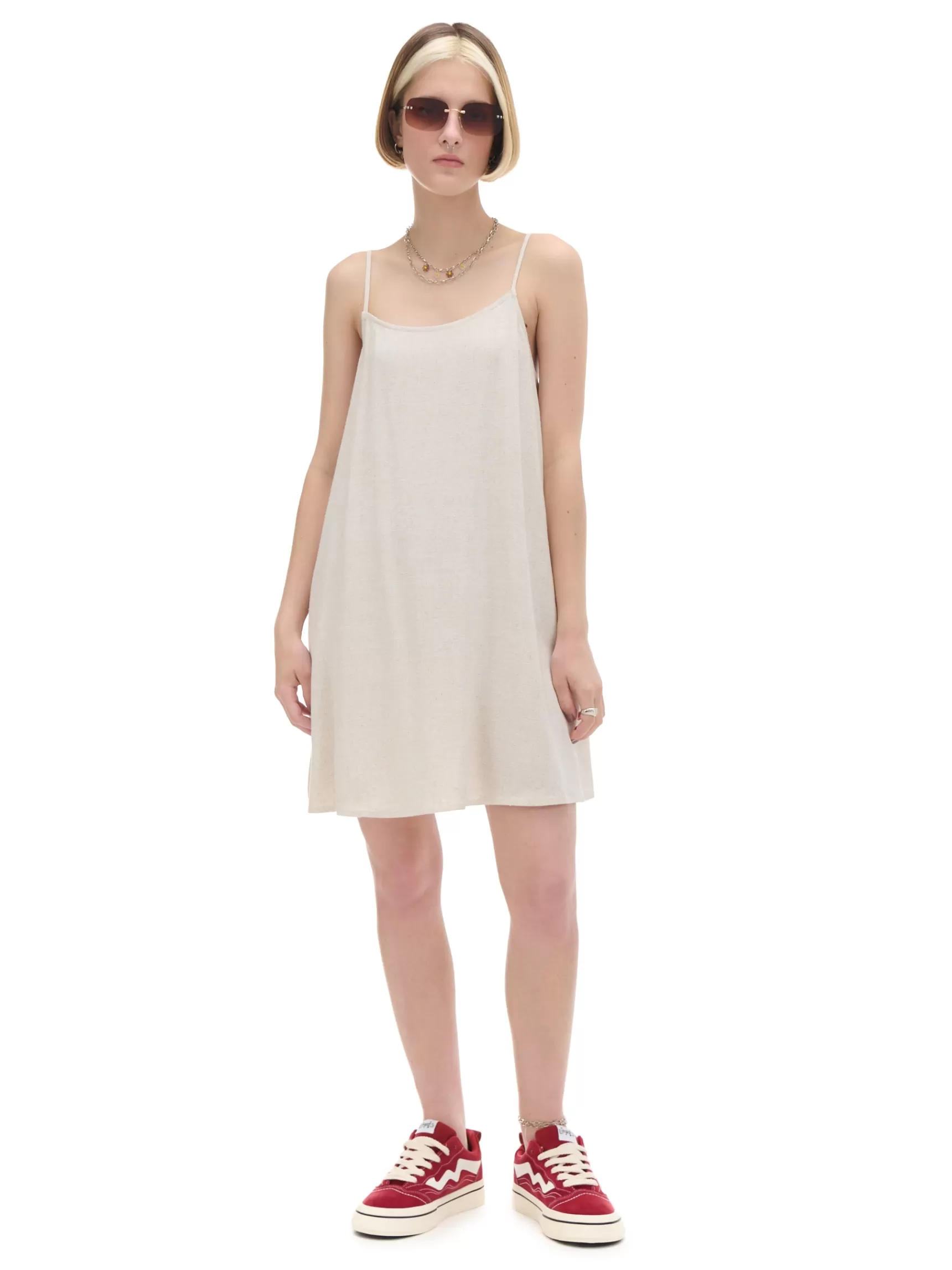 Cropp Kleider, Overalls>Trägerkleid Creme