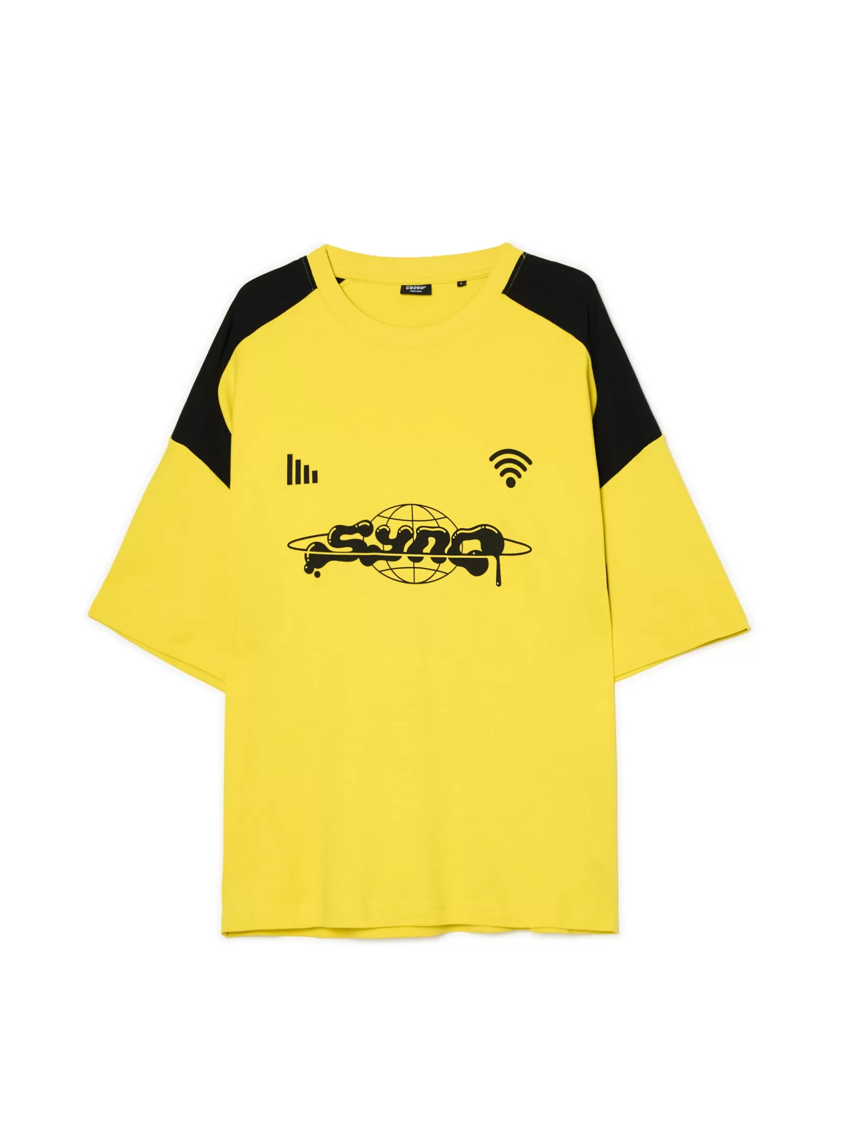 Cropp T-shirts>T-Shirt mit Aufdruck Gelb