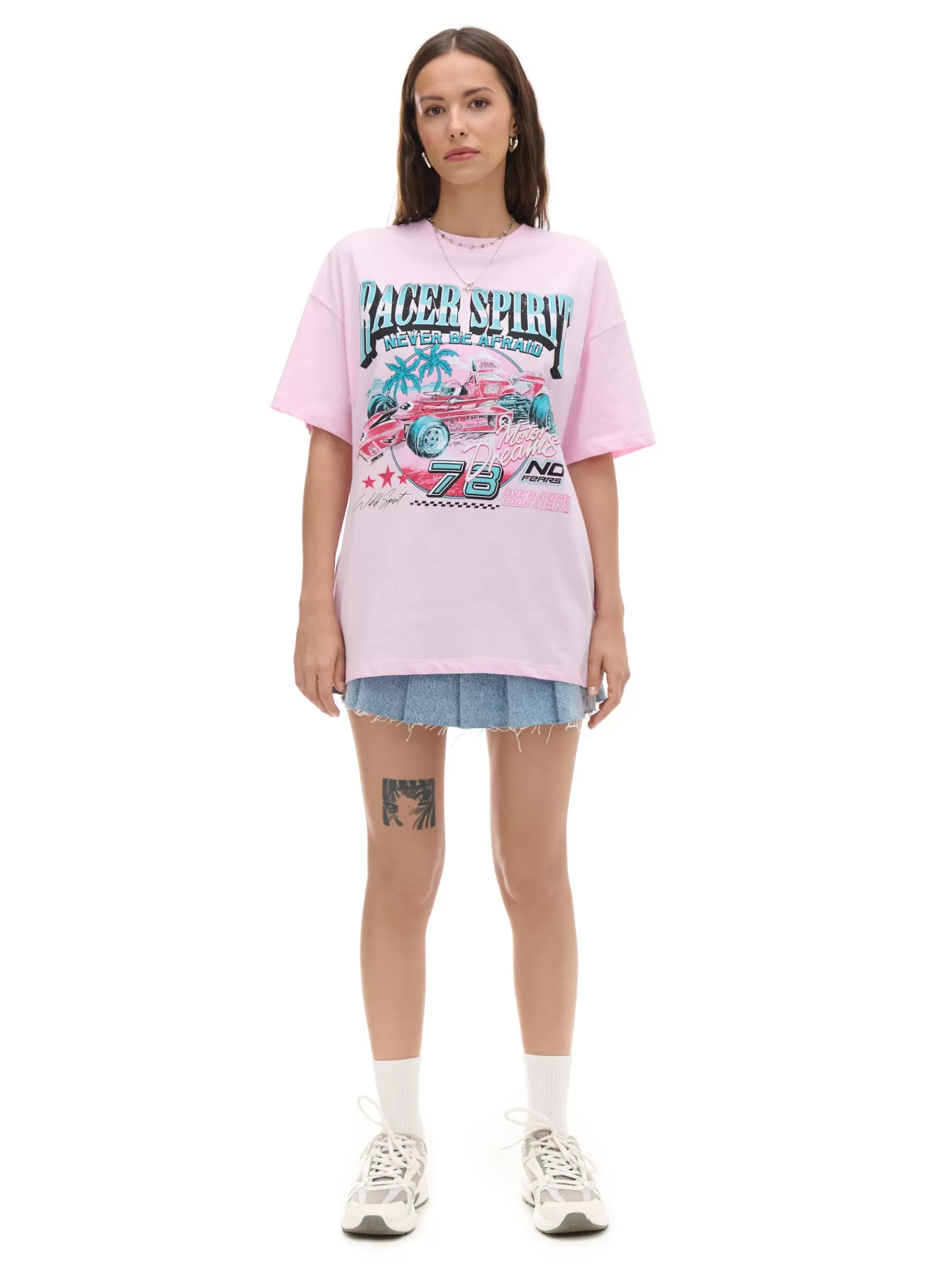 Cropp T-shirts, Tops>T-Shirt mit Aufdruck Pastellrosa