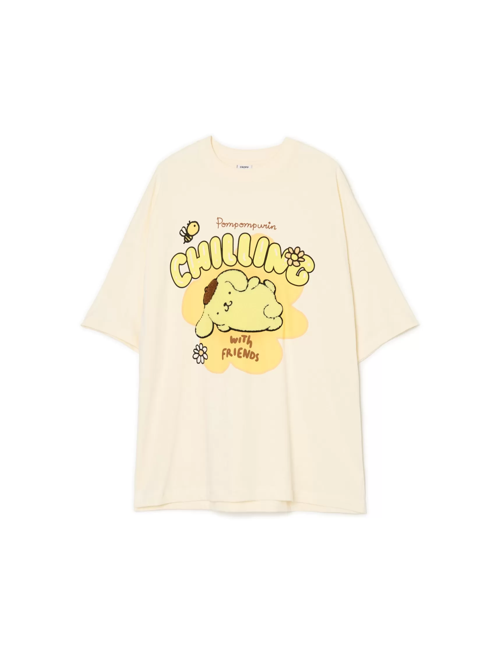 Cropp T-shirts, Tops>T-Shirt mit aufnäher Pompompurin Creme