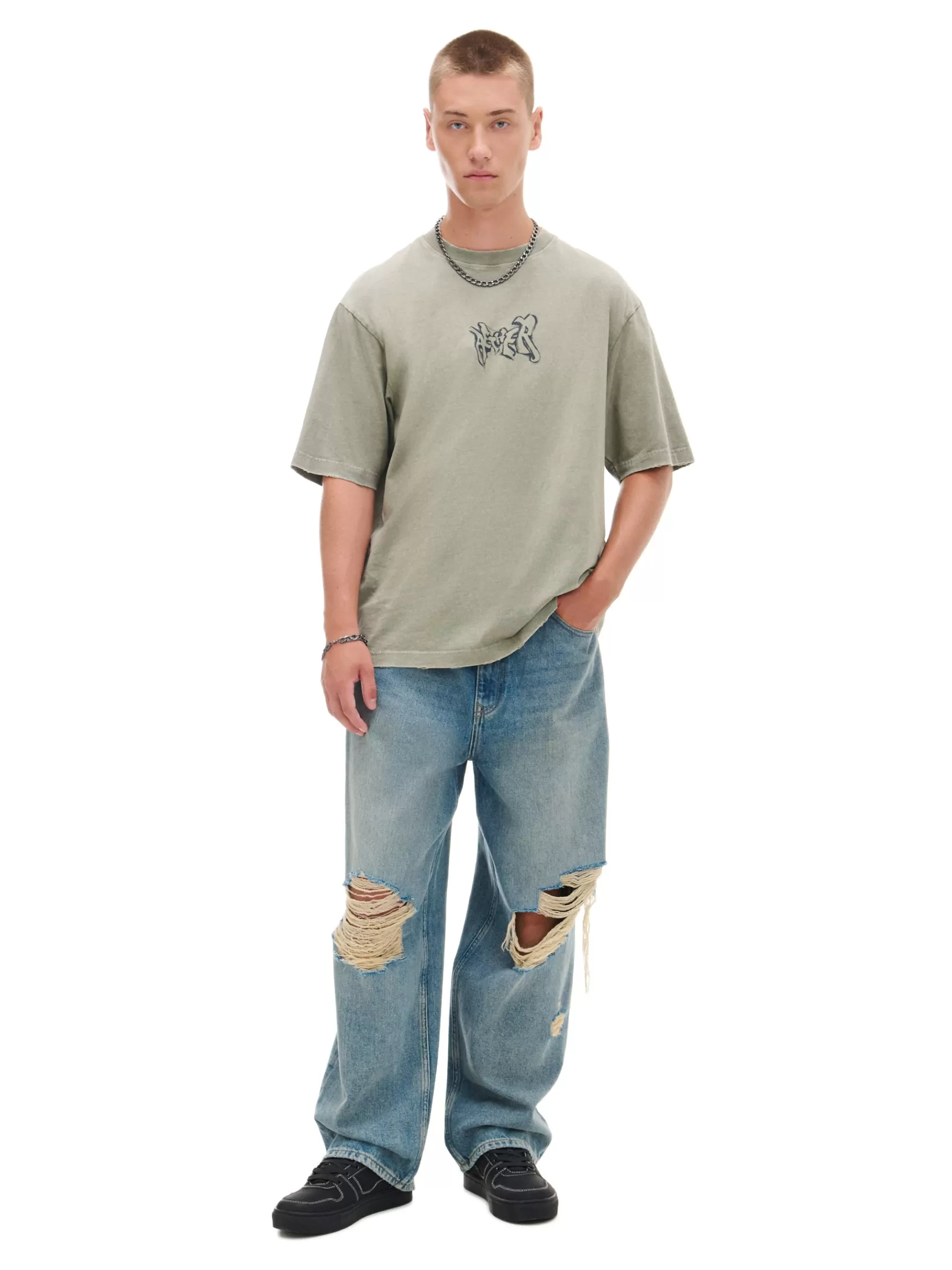 Cropp T-shirts>T-Shirt mit Print Gru00fcn