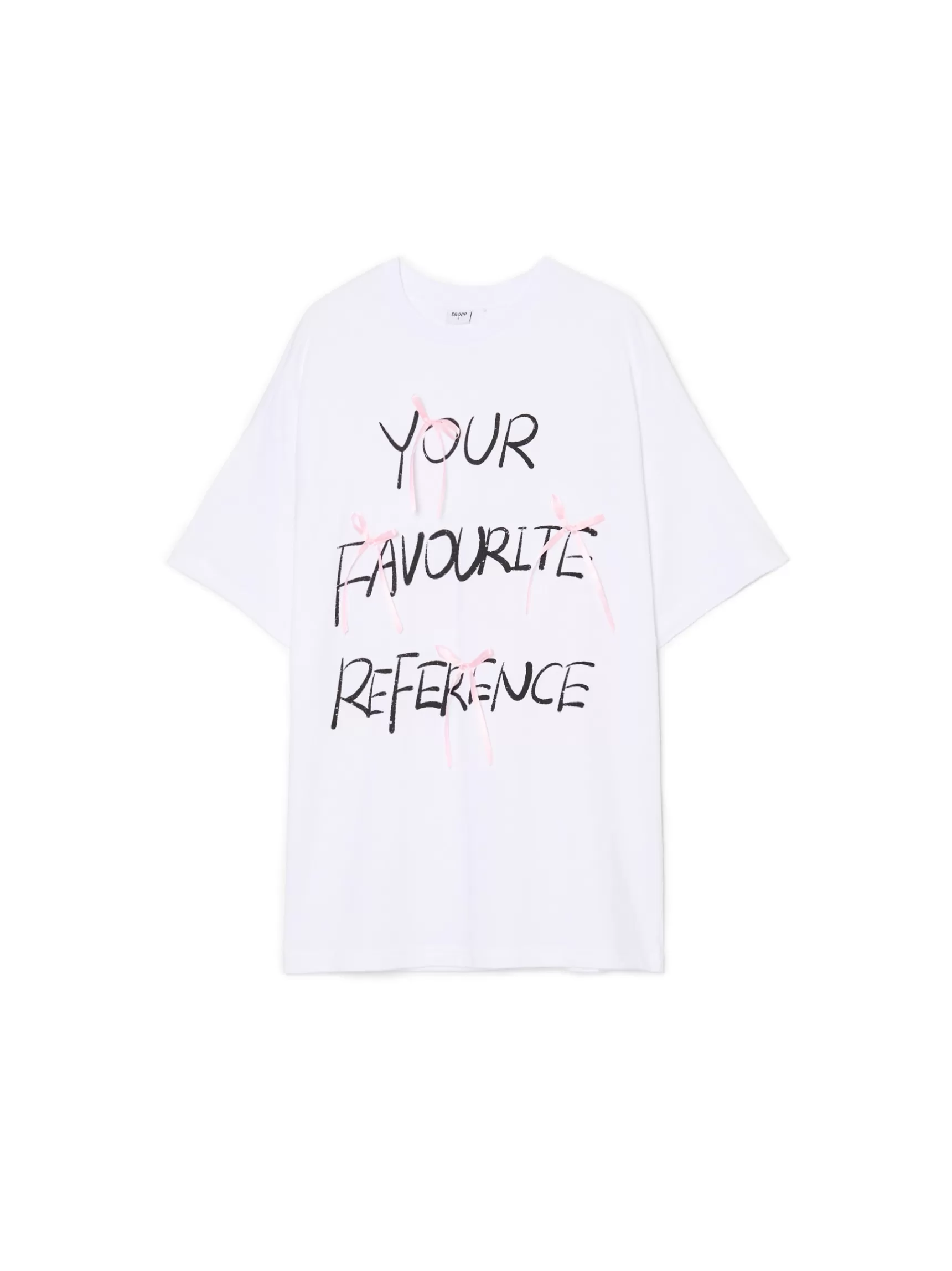 Cropp T-shirts, Tops>Weißes T-Shirt mit Aufdruck Weiu00df