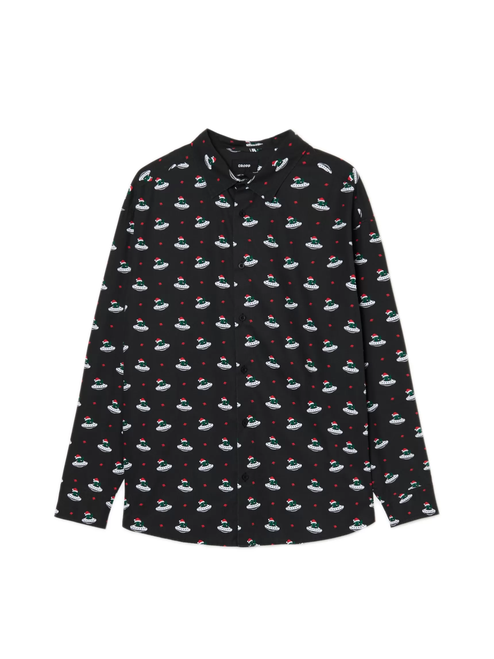 Cropp Weihnachtsmode | Hemden>Weihnachtshemd Schwarz