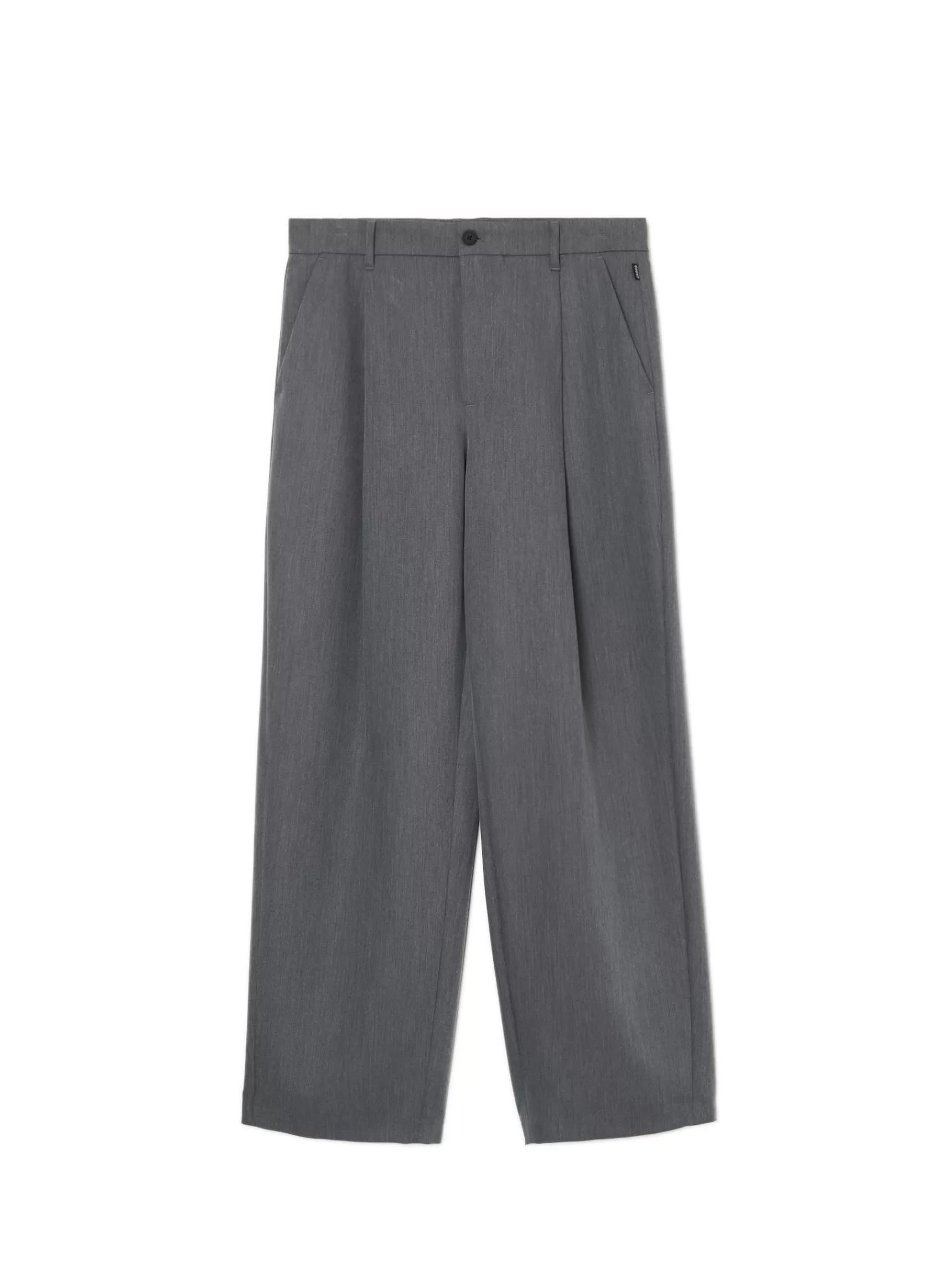 Cropp Hosen>Wide leg trousers Grau